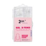 2AM London Soft Gel Tips - Medium Square Clear 120 PK