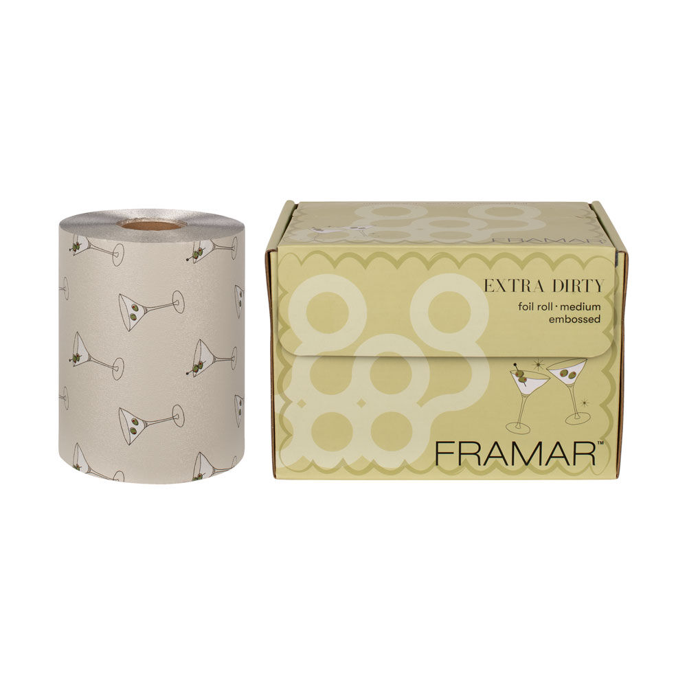 Framar Extra Dirty gepr&auml;gte Haarfolie Rolle 97m