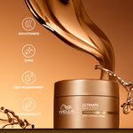 Wella Professionals Ultimate Smooth Mask 150ml Intensive Haarmaske, spendet Feuchtigkeit und wirkt gegen Frizz. Mit Squalan und Omega-9, für sprödes und glanzloses Haar. (Reisegröße)