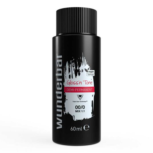 Wunderbar Gloss'n Tone Demi-Permanente Fl&uuml;ssighaarfarbe 00/0 Klar 60ml