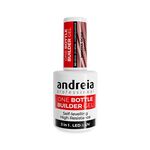 Andreia Professional One Bottle Builder Gel 3 In 1 - Aufbaugel 3 In 1 Geringe Viskosität - Mokka-Rosé 14ml