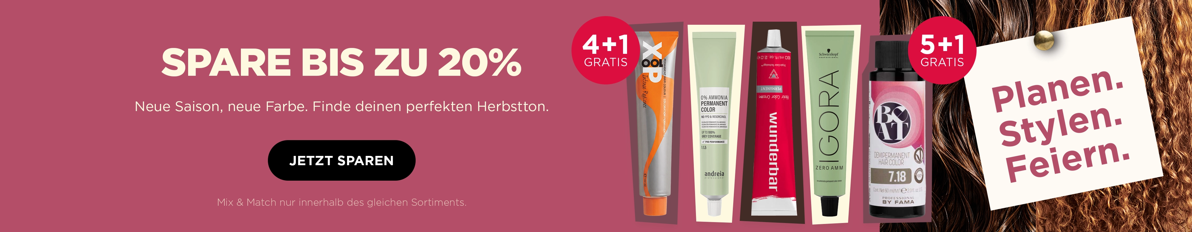 Spare bis zu 20 % auf Haarfarbe