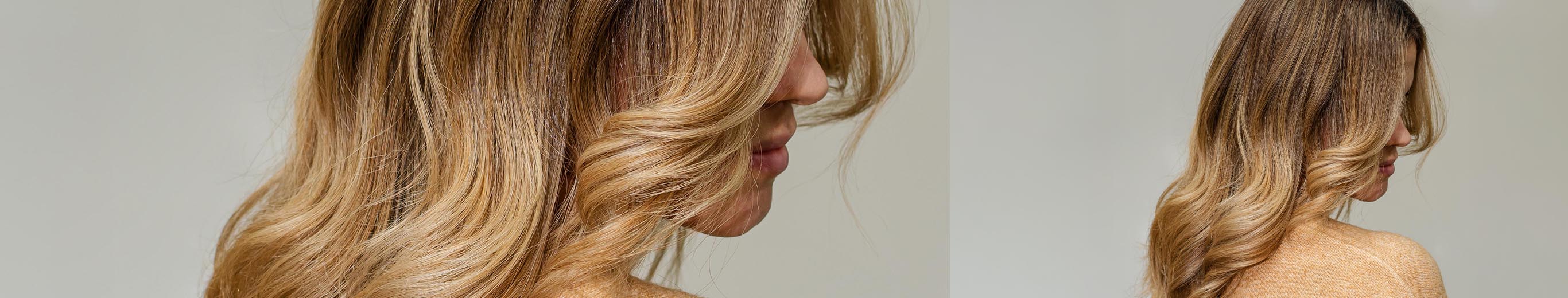 Blondes, welliges Haar