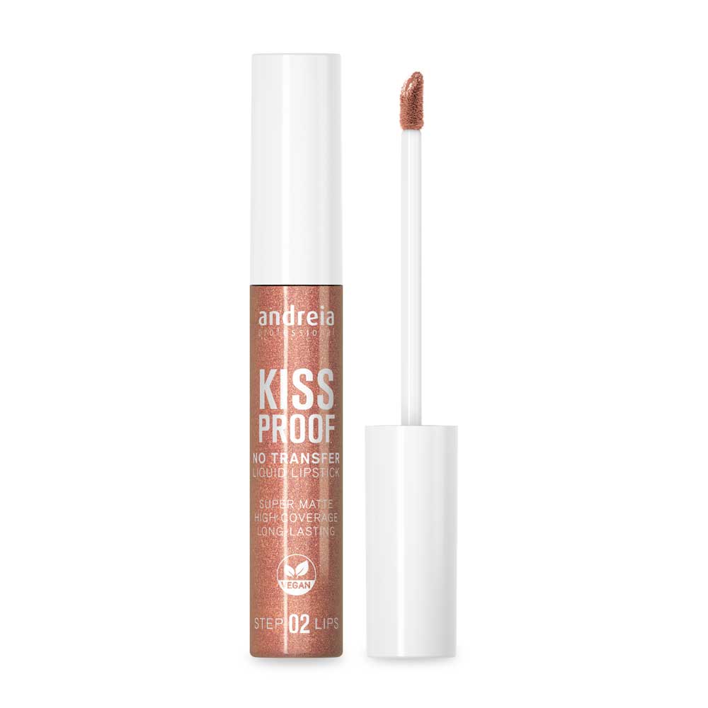 Andreia Professional Vloeibare Lippenstift-Kiss Proof 21 Bronzefarben 8ml